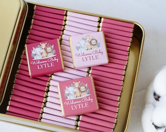 50 Pcs Baby Shower Chocolate, Personalized Baby Chocolate, New Born Favors, Custom Chocolate Favors, NewBorn Chocolate, Baby Party Favors