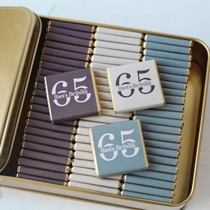 30th, 40th, 50th, 80th, 70th, 90th, 100th Birthday Party Favor, Adult Party Favors, Anniversary Chocolates, Custom Birthday Chocolate Favors