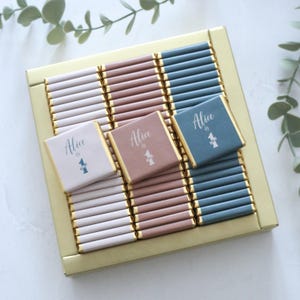 50 pezzi di cioccolato per baby shower, cioccolato personalizzato per bambini, bomboniere di cioccolato personalizzate, cioccolato Sweet16, cioccolato per battesimo, regalo per baby shower