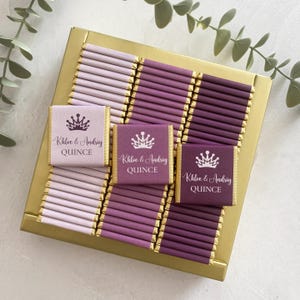 Sweet 16 Party Favors, Custom Birthday Chocolate, Quinceañera Chocolates, Sweet 15 Party Favors, Mis Quince Party Favors, Quinceañera Favors