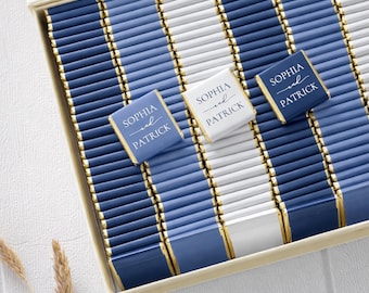 50 Luxury Chocolate Wedding Favors, Customized Chocolate, Wedding Favors, Wedding Chocolate Favors, Favors For Guests, Engagement Chocolate