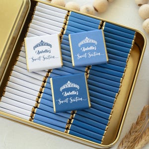 Personalized Sweet 16 Chocolate Favors: Quinceañera Birthday Party