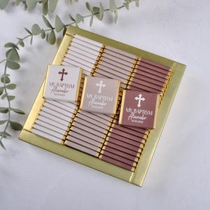 Chocolat de baptême personnalisé, Cadeau de baptême, Cadeau chocolat, Cadeaux de baptême garçon, Chocolat de fiançailles, Mi Bautizo, Cadeaux de communion, Baptême
