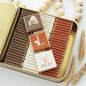 50 Pcs Baby Shower Chocolate, Personalized Baby Chocolate, New Born Favors, Custom Chocolate Favors, NewBorn Chocolate, Baby Party Favors