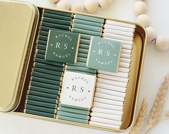 50 Luxury Chocolate Wedding Favors, Customized Chocolate, Wedding Favors, Engagement Chocolate, Wedding Chocolate Favors, Favors For Guests