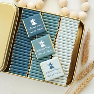 Sweet 16 Party Favors, Customized Chocolate, Quinceañera Chocolate Favors, Party Favors, Mis Quince Años Chocolate Favors, Favors For Guests