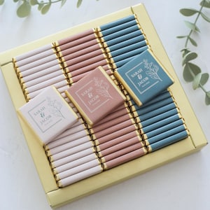 50 Pcs Wedding Chocolate, Customized Chocolate, Wedding Chocolate Favors, Wedding Favors, Engagement Chocolate, Favors For Guests, Wedding