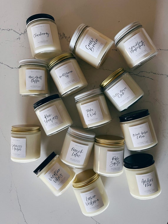 Mini Soy Wax Candle Jars With Lid 