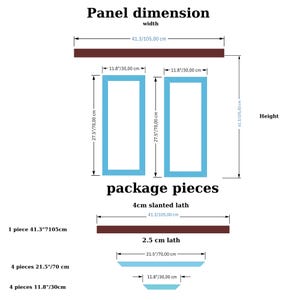 Förskurna vägglister med självhäftande lister: Enkel gör-det-själv-panelering DOUBLE PANEL
