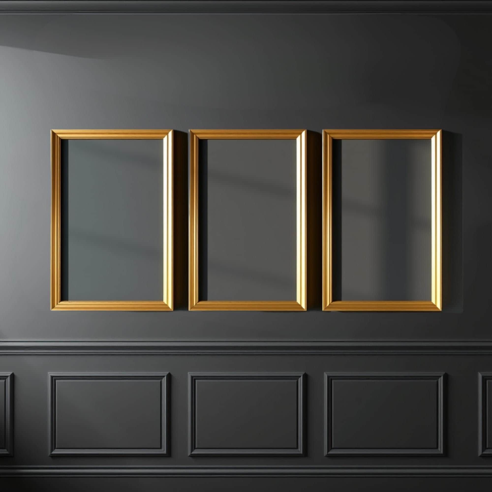 Gold Wall Molding Kit, DIY Pre-cut Paneling, Easy Install - Etsy