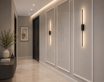 Luxury Hallway Wall Molding Kit | Pre-Cut, Ready to Paint (3 Sizes)