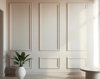 Luxe wandlijstset, moderne lambrisering, eenvoudige installatie