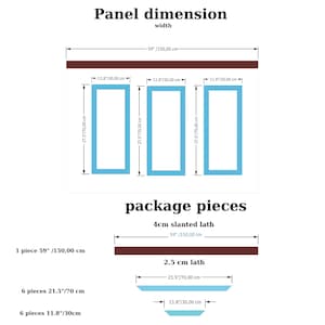 Förskurna vägglister med självhäftande lister: Enkel gör-det-själv-panelering Triple panel