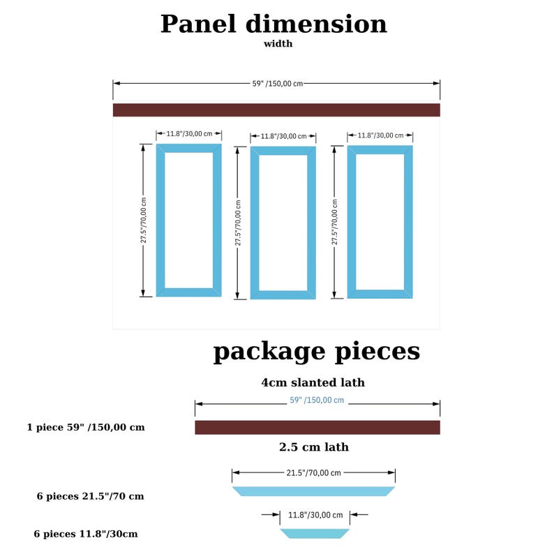 Förskurna vägglister med självhäftande lister: Enkel gör-det-själv-panelering Triple panel