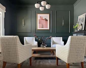 Pre-Cut Primed Wall Molding Kit: Easy DIY Wainscoting Panels