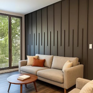 DIY Wall Trim, Pre-cut Primed Wall Moulding, Easy-to-Install Molding, Wall Paneling, Wainscoting Kit, Bedroom Wall Molding, Interior Wall