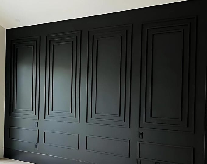 DIY Wall Trim, Pre-cut Primed Wall Moulding, Easy-to-install Molding ...