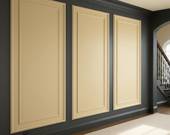 Voorgesneden kit voor lambrisering: doe-het-zelf modern interieur