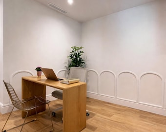 MDF-wandpaneelset | Ovaal lijstwerk, modern interieurdecoratie