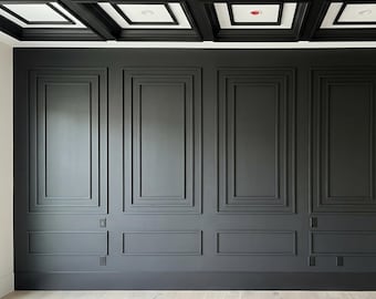 Pre-Cut Wainscoting Kit: Easy Install Picture Frame Wall Molding