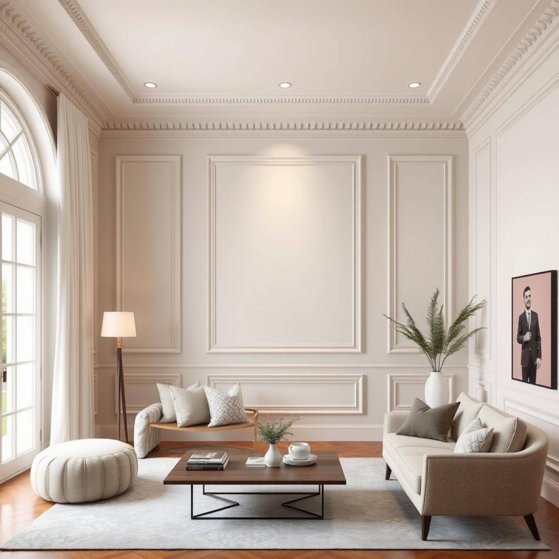Pre-cut Primed Wall Molding Kit, Easy Install Wainscoting Trim - Etsy
