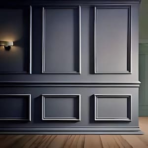 DIY Wall Trim, Pre-cut Primed Wall Moulding, Easy-to-Install Molding, Wall Paneling, Wainscoting Kit, Bedroom Wall Molding, Interior Wall