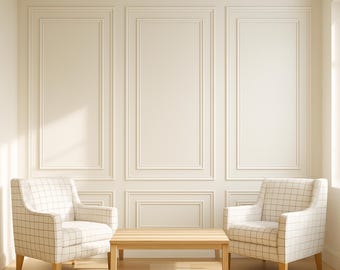 Moderne lambrisering: vochtbestendig polystyreen, minimaal wandpaneelontwerp