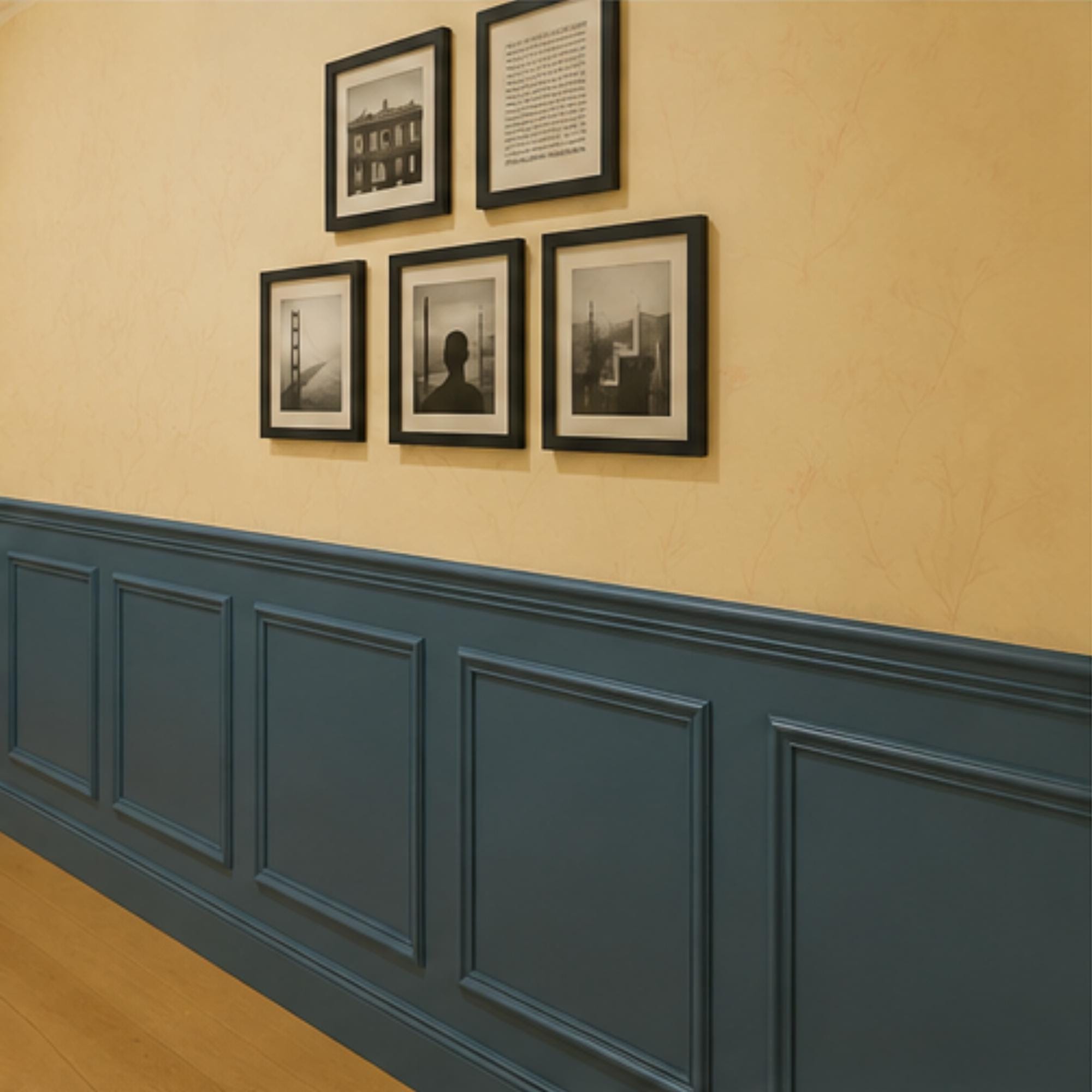 Pre-cut Primed Wall Molding Kit: Easy DIY Wall Paneling - Etsy