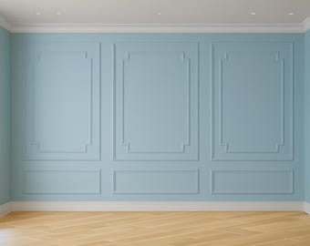 Voorgesneden kit wandpanelen: modern accent muurlijst
