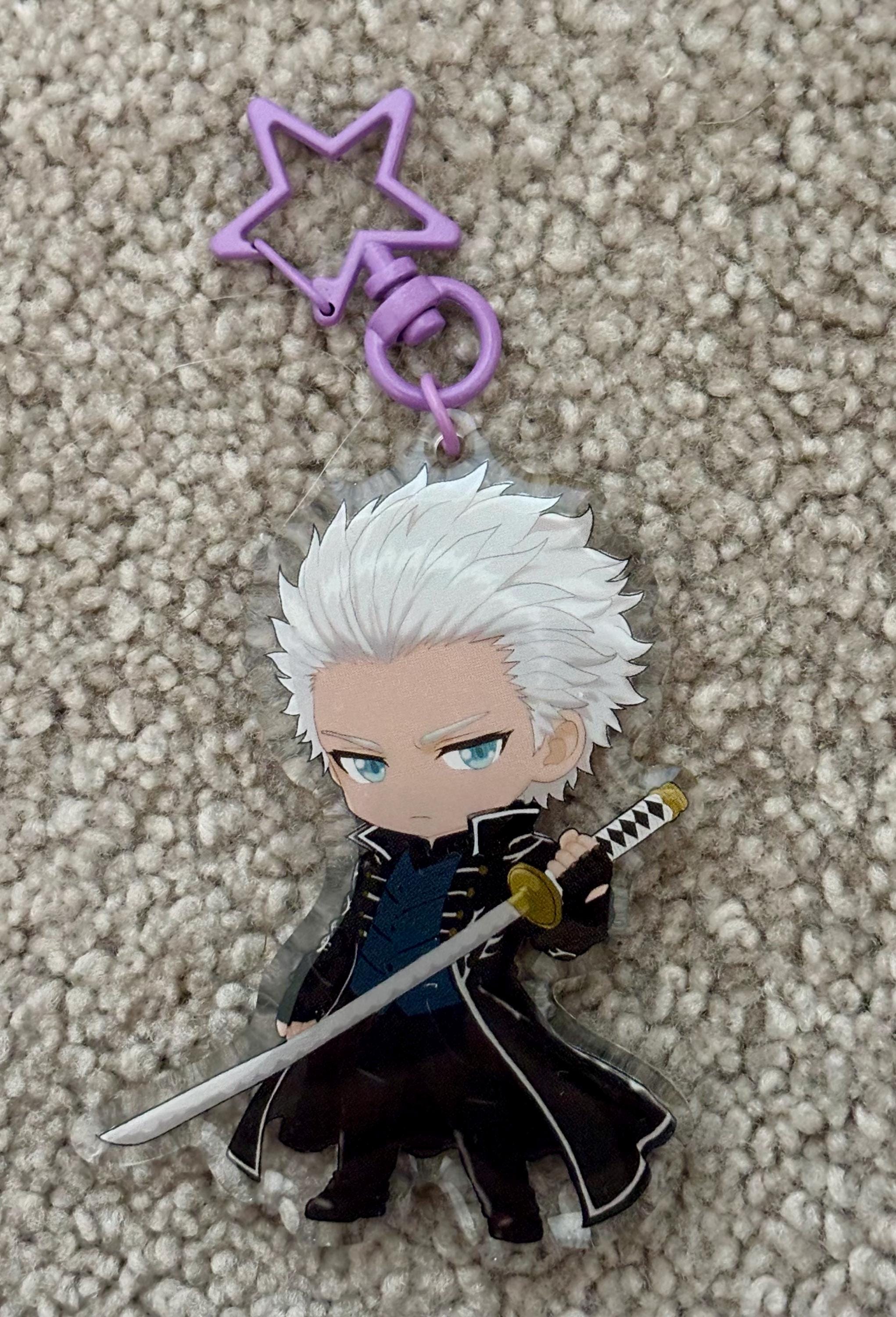 Devil May Cry Vergil Keychain - Etsy
