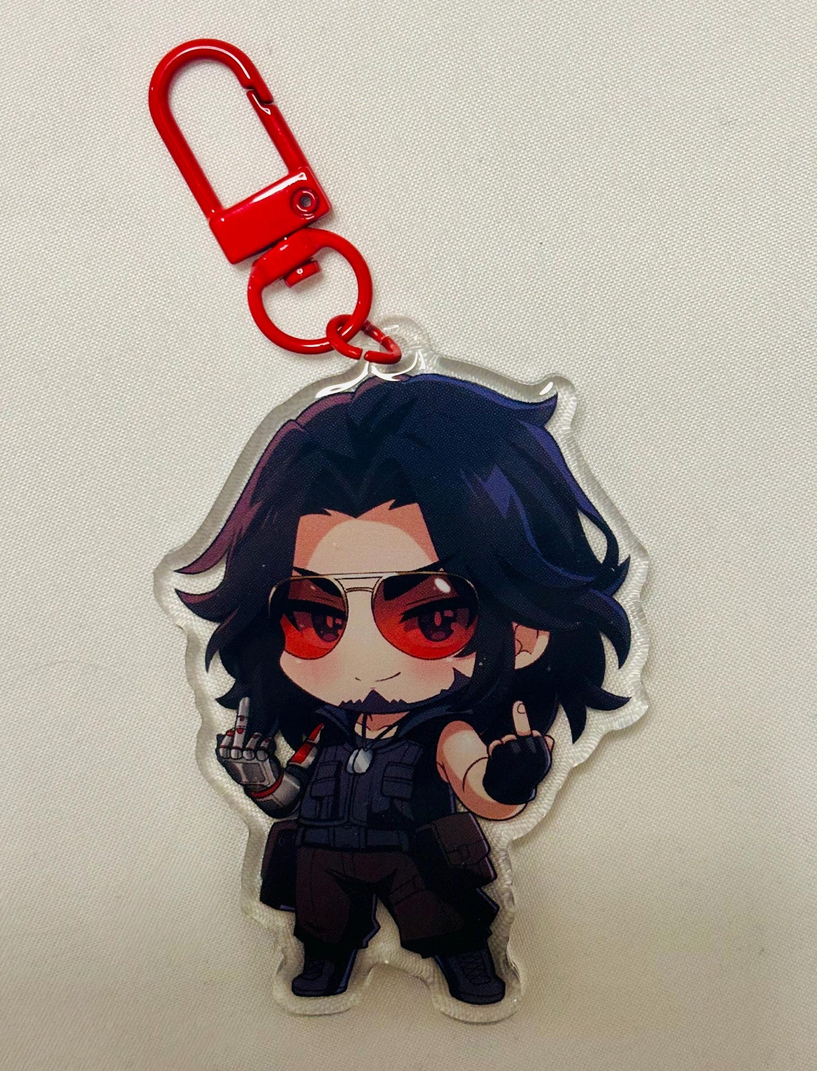 Cyberpunk 2077 Johnny Silverhand Chibi Keychain - Gaming - Etsy