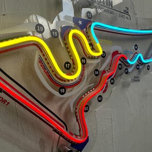 America COTA Circuit Neon Racerbana | F1-formel | Design av racerbanor | Simracing bild 6