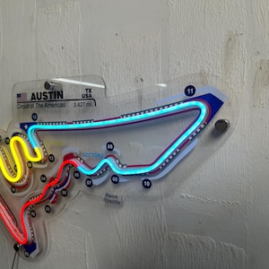 America COTA Circuit Neon Racerbana | F1-formel | Design av racerbanor | Simracing bild 3