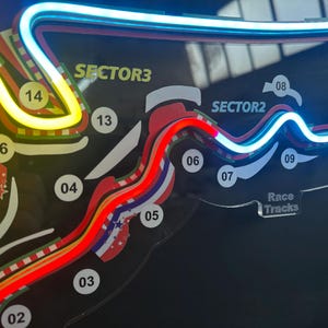 America COTA Circuit Neon Racerbana | F1-formel | Design av racerbanor | Simracing bild 10