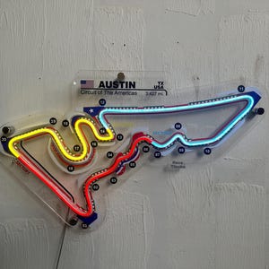 America COTA Circuit Neon Racerbana | F1-formel | Design av racerbanor | Simracing bild 1