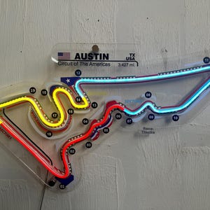 America COTA Circuit Neon Racerbana | F1-formel | Design av racerbanor | Simracing BLACK