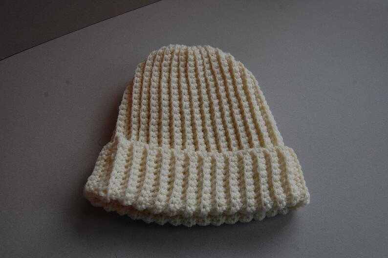 Ribbed Crochet Hat