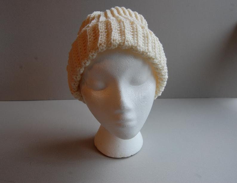 Ribbed Crochet Hat
