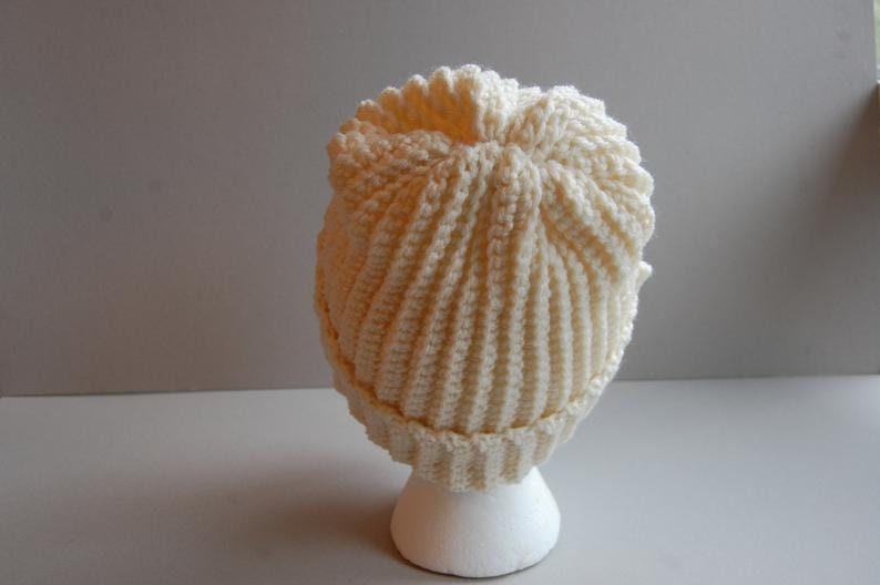Ribbed Crochet Hat
