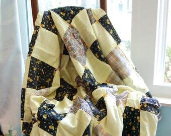 TICK TOCK Vintage quilt