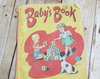 Vintage Baby Stof Boek