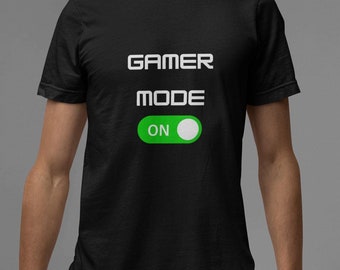 Gamer Mode ON T-Shirt: Unisex Gaming Graphic Tee