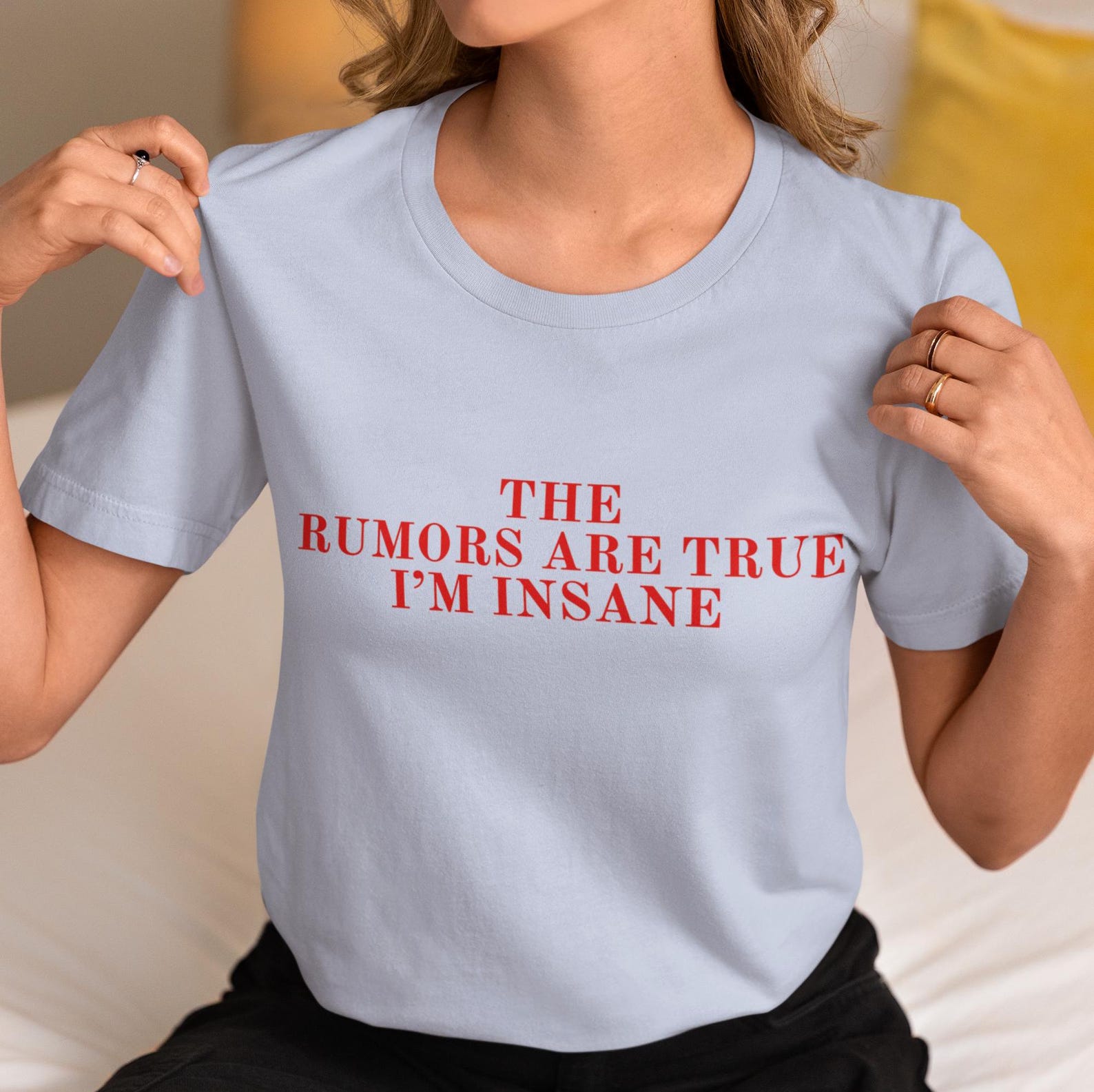 The Rumors Are True I'm Insane Slogan Unisex Tshirt Trendy Y2k Tee Etsy