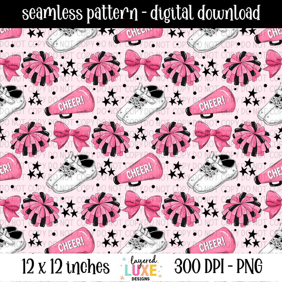 Cheer Seamless Pattern, (digital Paper PNG) - Etsy