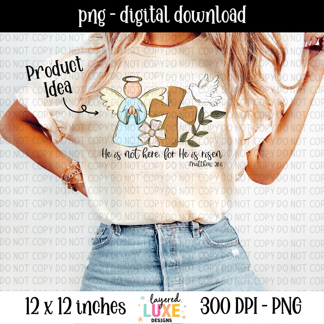 He Is Rizzen Sticker He is Risen PNG, Sticker Design (digital Download) - Etsy