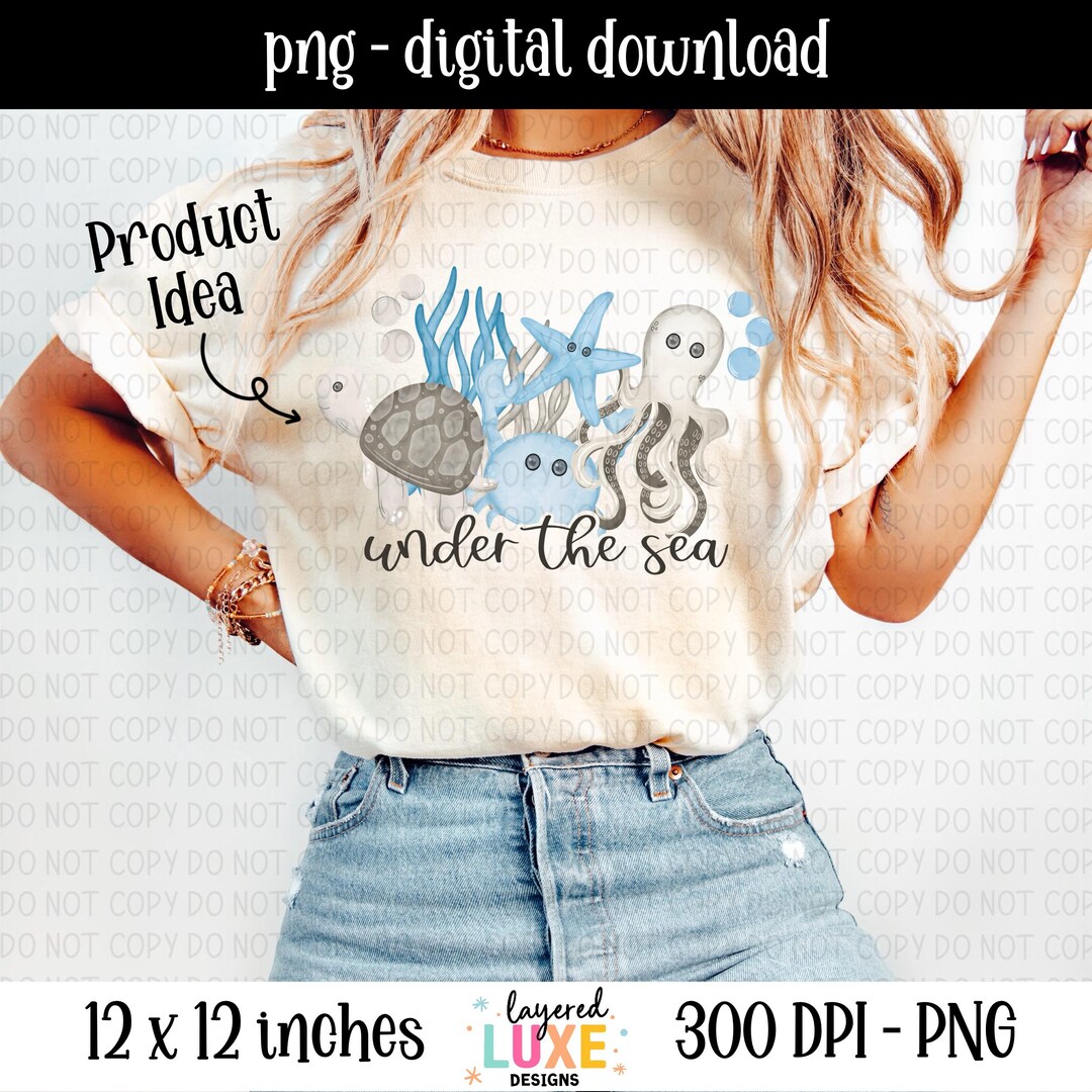 Under the Sea PNG, Sticker Design (digital Download) - Etsy