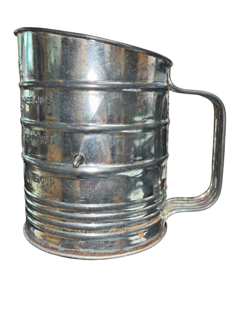 Sifter Colored Vintage 1950-60s Bromwell's Flour Sifter (1, 2 or 3 Cups) Hand Crank ...
