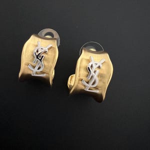 Yves Saint Laurent  ロゴ ピアス ノベルティ Ysl Logo - Etsy