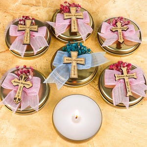 Baptism Favors Scented Candle, Custom Candles, Baptism Candles, Confirmation Christening Gifts, Baptism Gifts, First Communion, Mi Bautizo