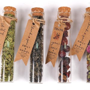 Loose Leaf Tea, Wedding Tea Favors, Herbal Tea, Wedding Guest Gifts, Wedding Favors, Bridal Shower Favors, Tea Party Favor, Engagement Party